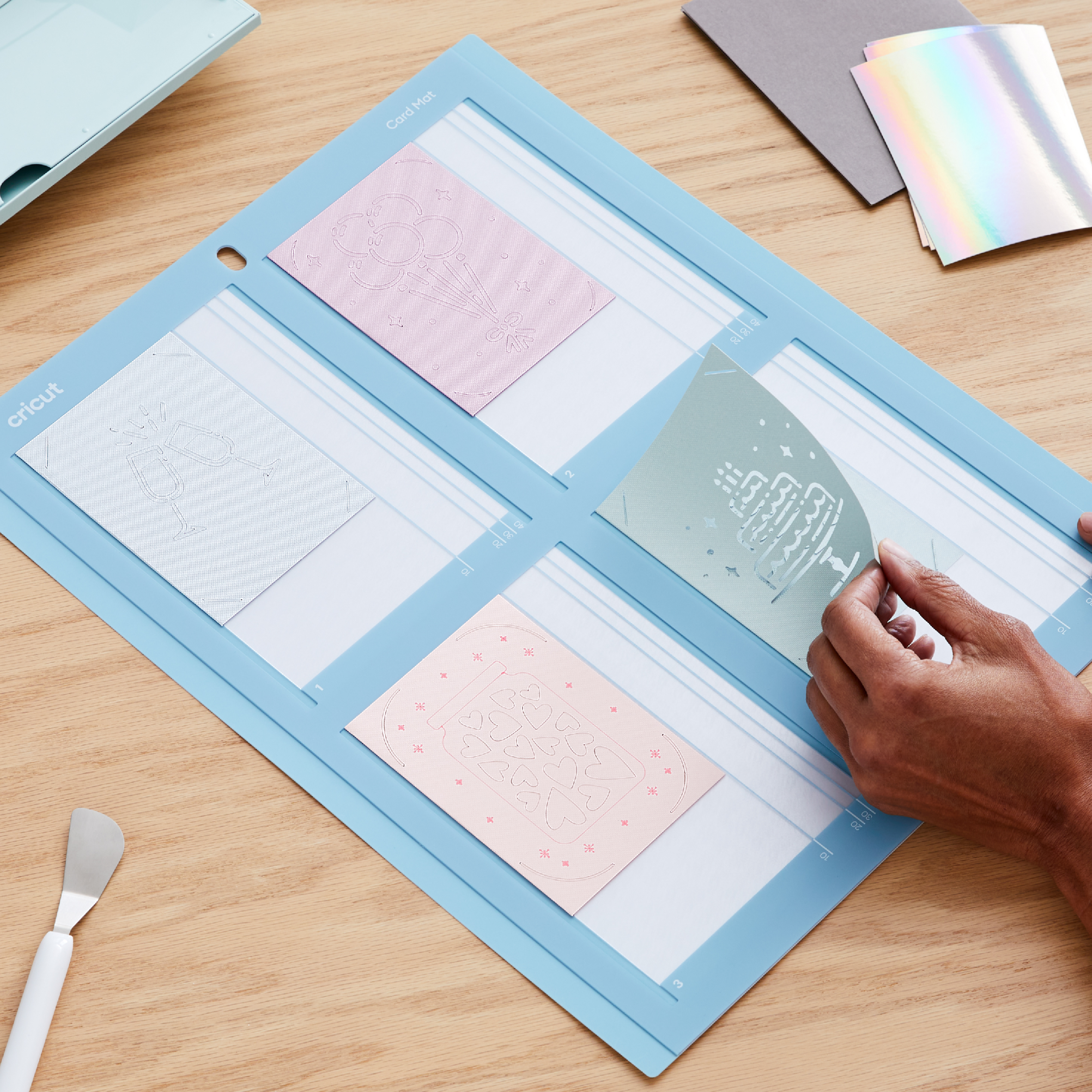 Cricut insert Cards Rainbow R10 (8 9 cm X 12 4 cm) 42-Pack